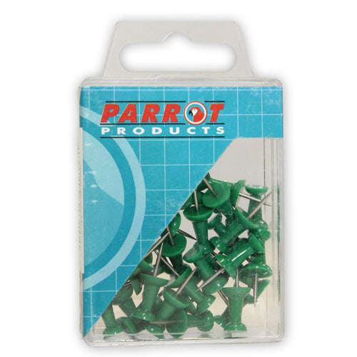 Parrot Products Push Pins (Boxed 30 - Green) BA3001G