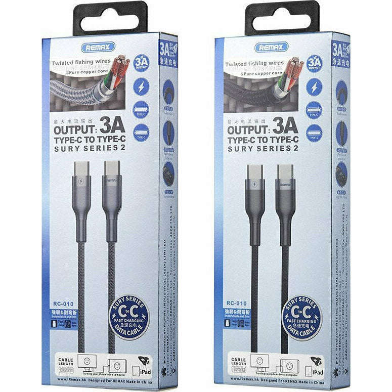 Remax RC-010 Fast Charging Type-C to Type-C Data Cable
