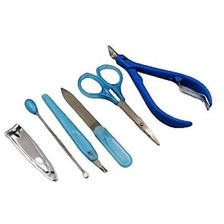 6 Piece Manicure Set - Blue