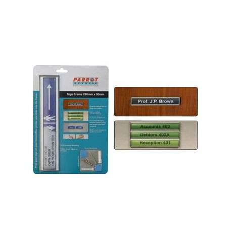 Parrot Sign Frame - Retail Pack 50mm x 280mm SN1000