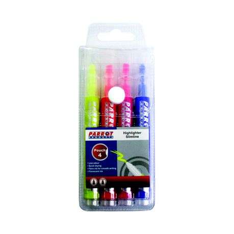 Parrot Slimline Highlighters (Pouch 4) PH0401C