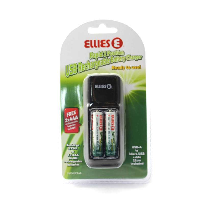 ELLIES AAA Rechargeable Battery Charger BSEMUCAAA