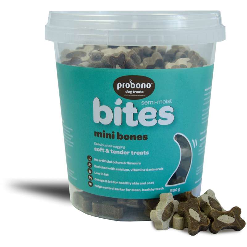 Probono Semi-moist Bites Mini Bones 500g