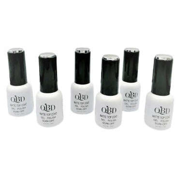 Nail Varnish Matte Top Coat Set of 6 - QBD-1563