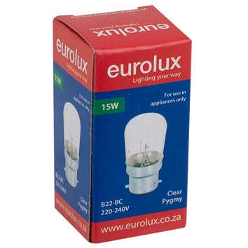 Eurolux Pygmy B22 15W Warm Light Bulb B84 G754BP 25
