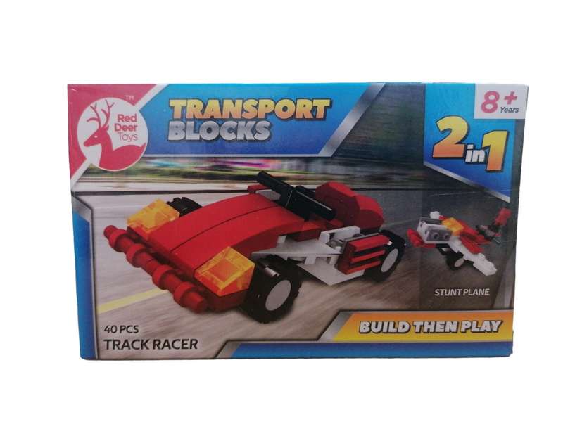 Red Deer 2-In-1 Transport Building Blocks