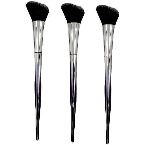 Silver & Purple Powder Blush Makeup Brush