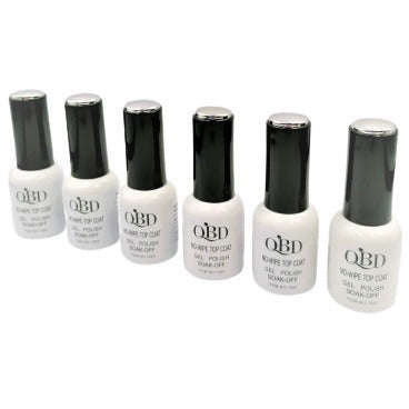 Nail Varnish No Wipe Top Coat  Set of 6 QBD-1562