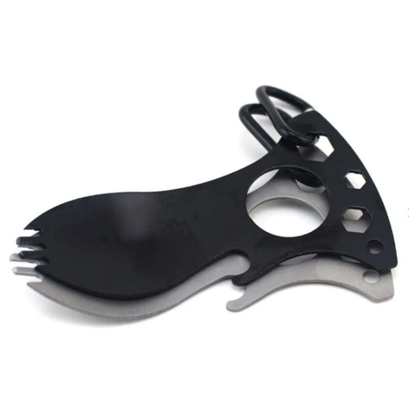 Camping Spoon Tool with Carabiner