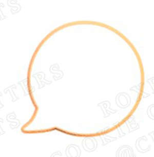 Hubbe Cookie Cutter - Speech Bubble 4