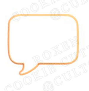 Hubbe Cookie Cutter - Speech Bubble 6