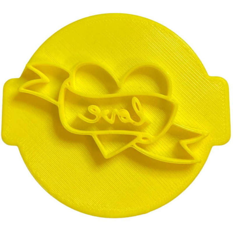 Hubbe - Love Flying Heart - Cookie Embosser