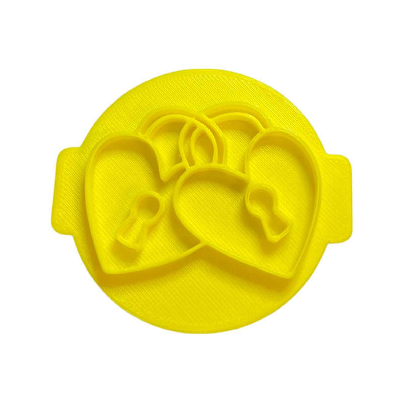Hubbe - Heart Padlocks - Cookie Embosser