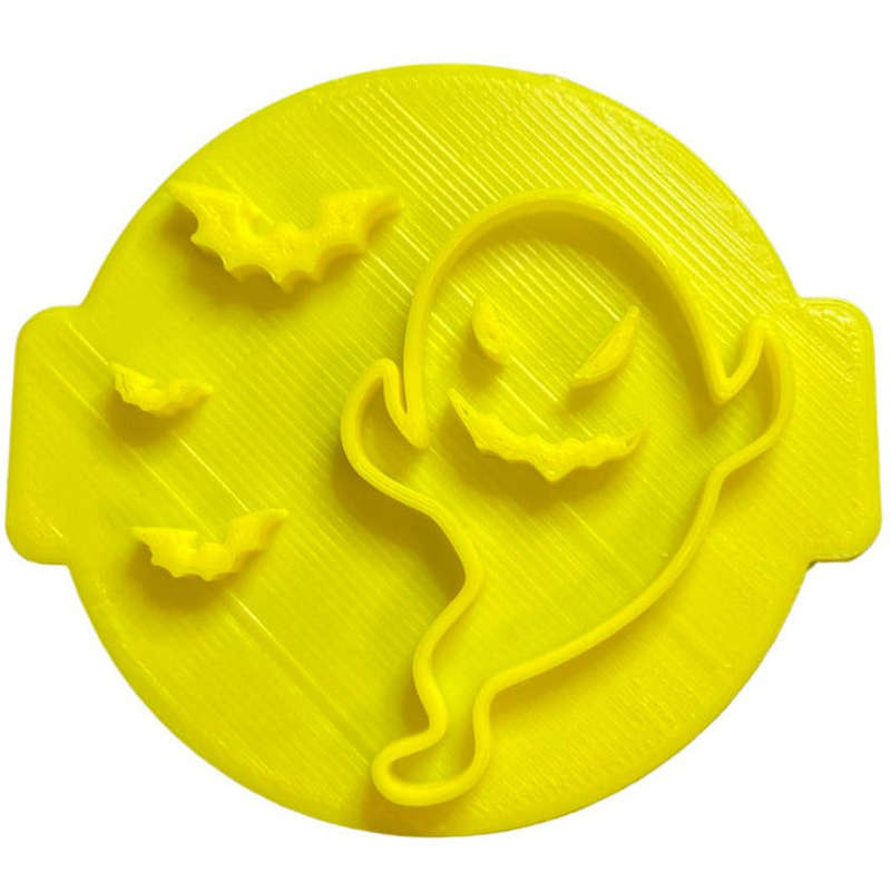 Hubbe - Ghost & Bats Halloween - Cookie Embosser