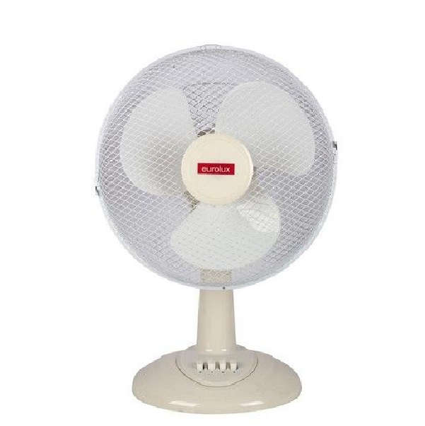 Eurolux Desk Fan 12' 3 Speed White