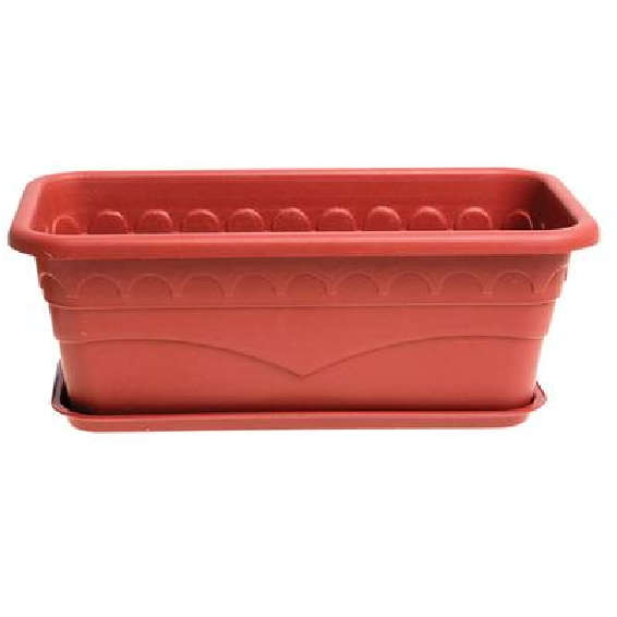 Planter with Tray Rectangular 39x19x14cm  50