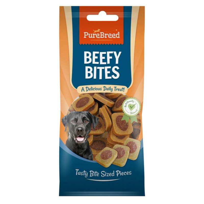 PureBreed Beefy Bites 120g