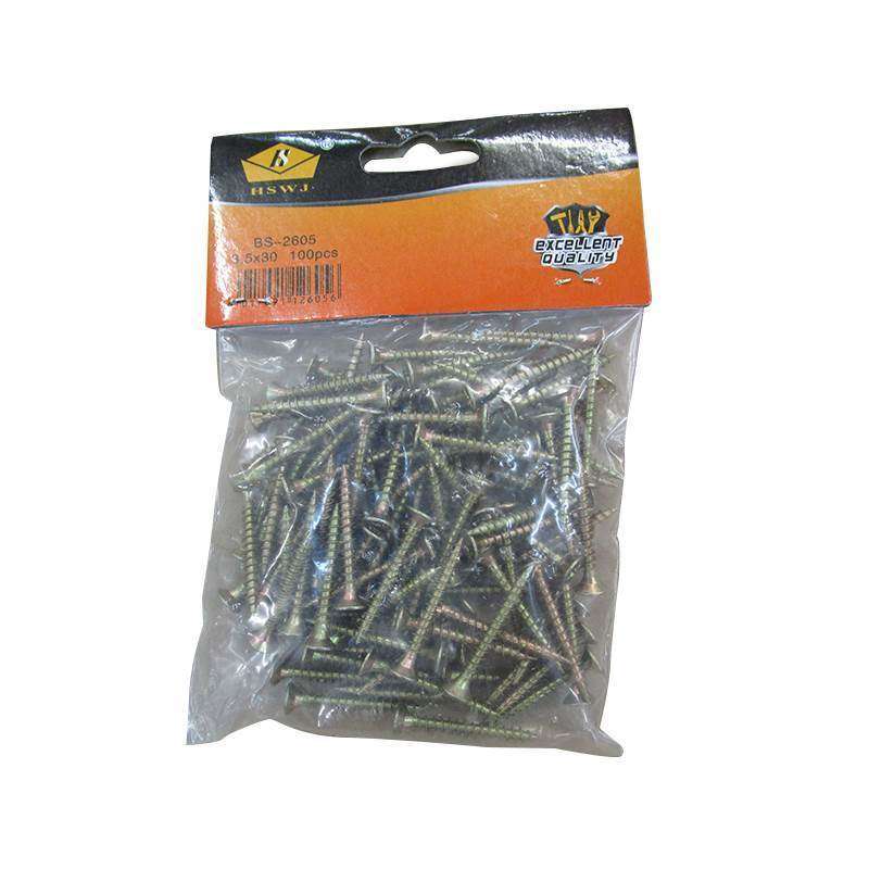 HSWJ 3.5x30 100pc Lag Spike Star Screws BS-2605