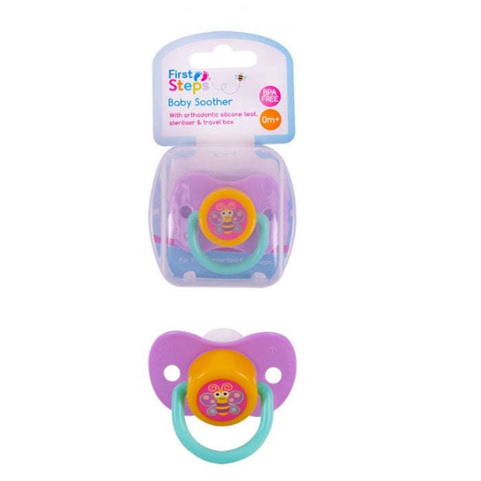 First Steps Baby Soother with Steriliser Box