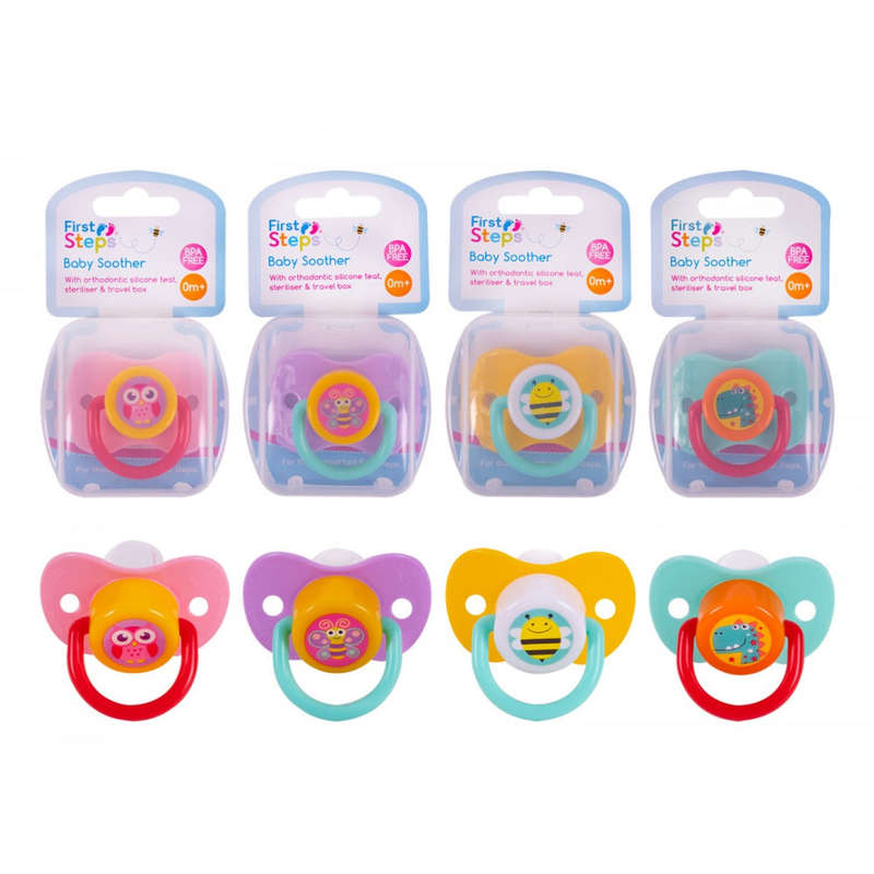First Steps Baby Soother with Steriliser Box