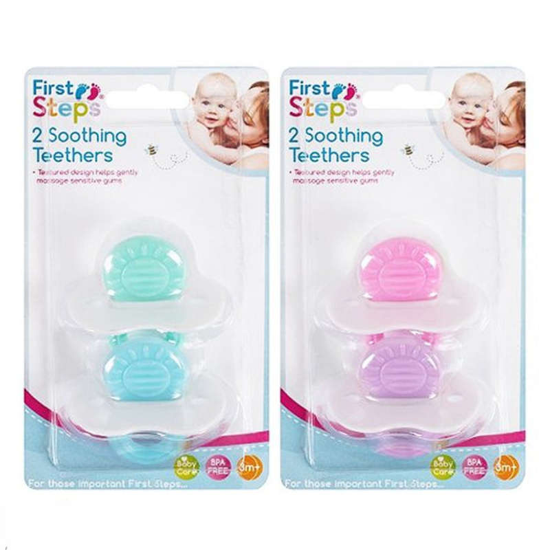 First Steps Sensory Soothing Teethers 2 Pack