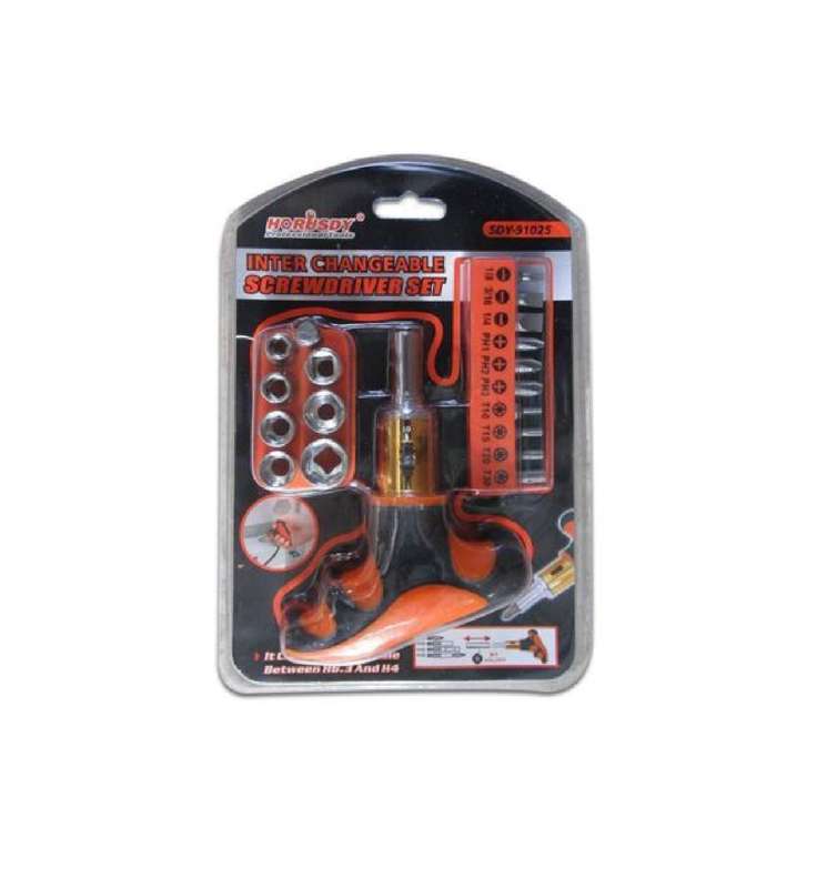 Horusdy Interchangeable screwdriver set 19pcs
