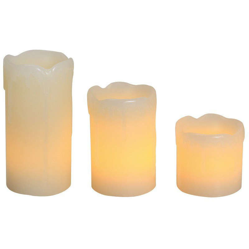 Eurolux H151 LED FlamelessCandle Set 3pc   72