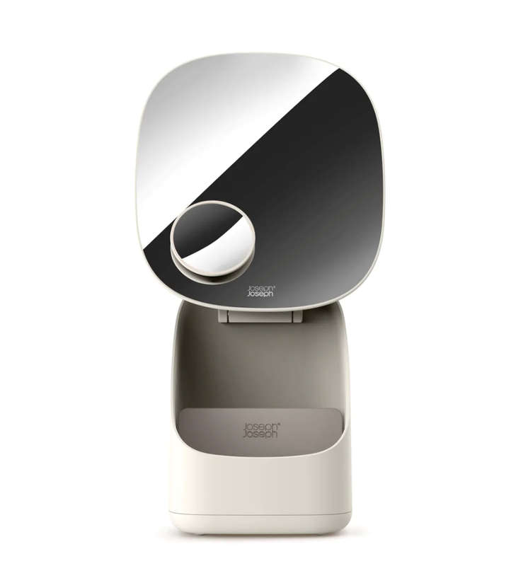 Joseph Joseph Viva Pedestal Mirror with Cosmetic Storage