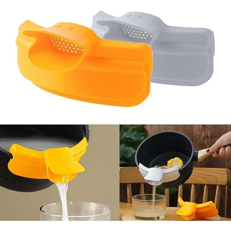 Pot Strainer Silicone Duck Beak