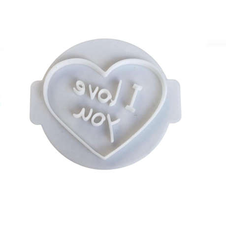 Hubbe - I Love You Heart - Cookie Embosser