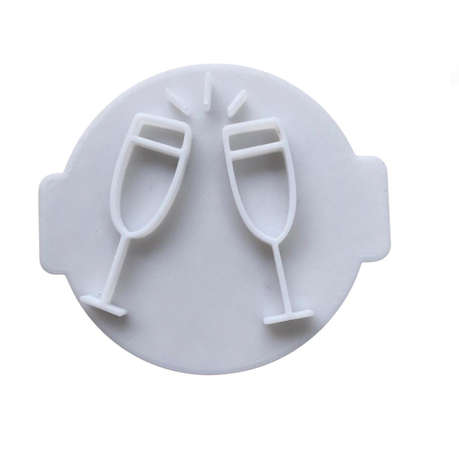 Hubbe - Champagne Glass - Cookie Embosser