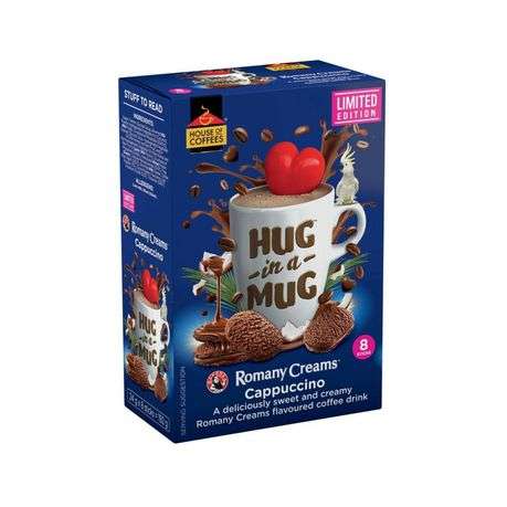 Hug In a Mug Romany Cream Cappuccino box of 8