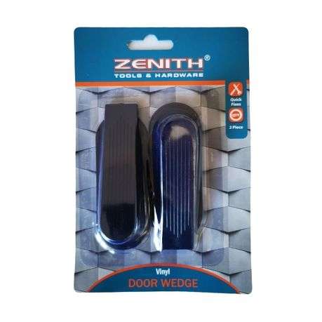 Zenith - Black Vinyl Door Stop/Wedges (Pack of 2)  21