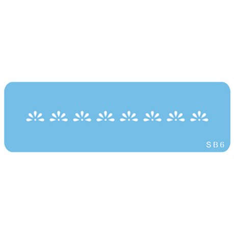 Jem Stencil - Half Daisy Border - 116 x 7mm / 4.5 x 0.3