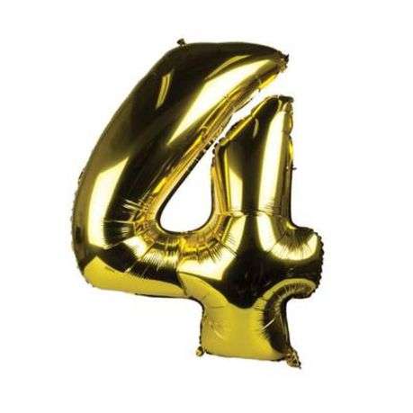 Gold Number Helium Balloon 106cm