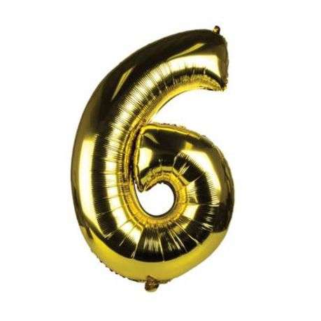 Gold Number Helium Balloon 106cm