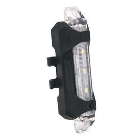 Hubbe USB Rechargeable Safety Warning Rear Lamp Light - WHITE