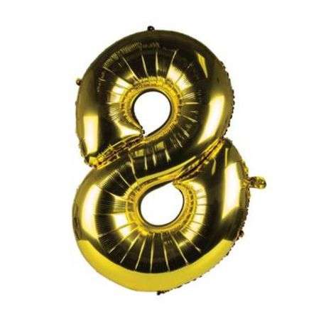 Gold Number Helium Balloon 106cm