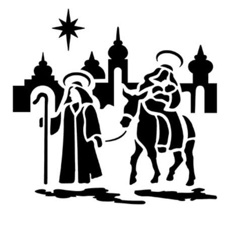 Jem Stencil - Nativity Scene - 77 x 72mm / 3 x 2.8