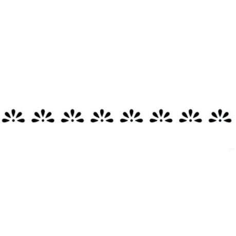 Jem Stencil - Half Daisy Border - 116 x 7mm / 4.5 x 0.3