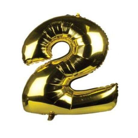 Gold Number Helium Balloon 106cm