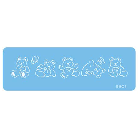Jem Stencil - Tumbling Ted - 180 x 35mm / 7 x 1.4
