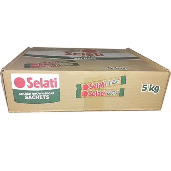 Selati Golden Brown Sugar Sachets 5kg