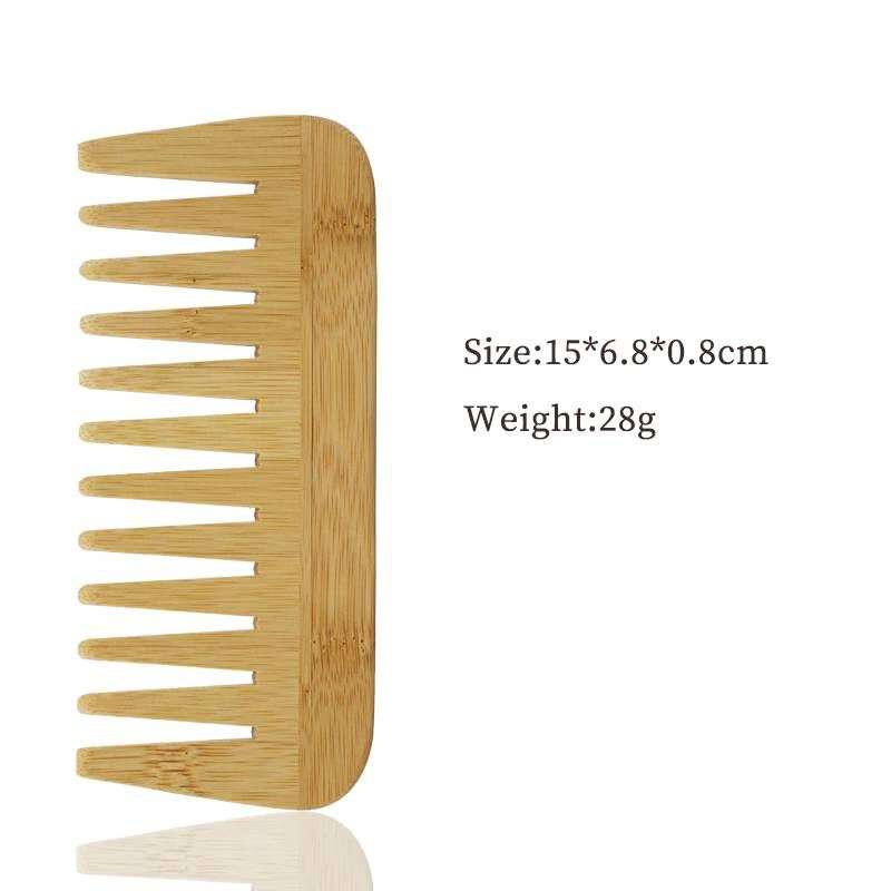 Eco-Friendly Bamboo 15cm Wide Tooth Comb JYD-1