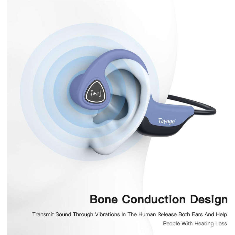 Tayogo S2 Bone Conductor Sports BT Headset Blue