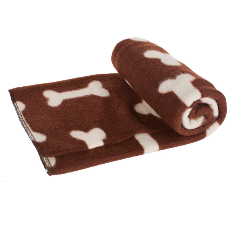 Pet Blanket - Brown with Patterns