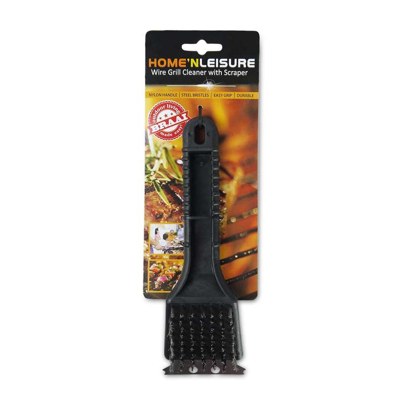 BBQ Wire Grill Cleaner with Scraper  25