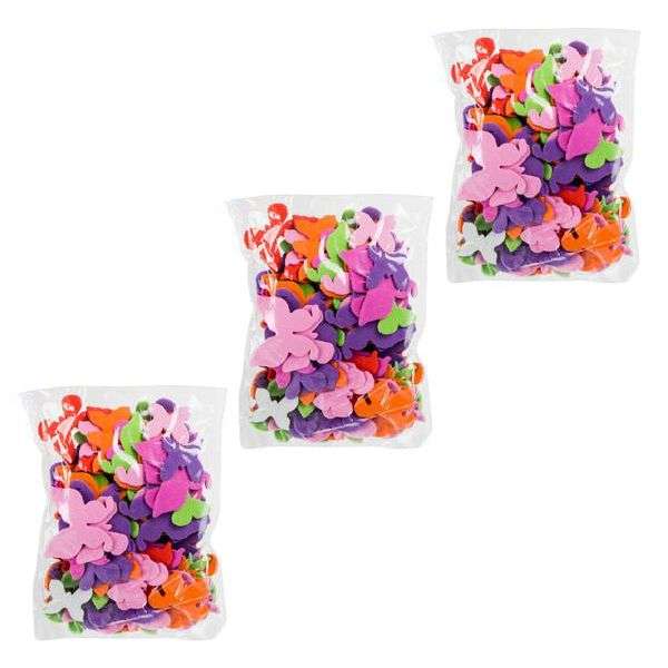 Multi Coloured Foam Crafting Butterflies