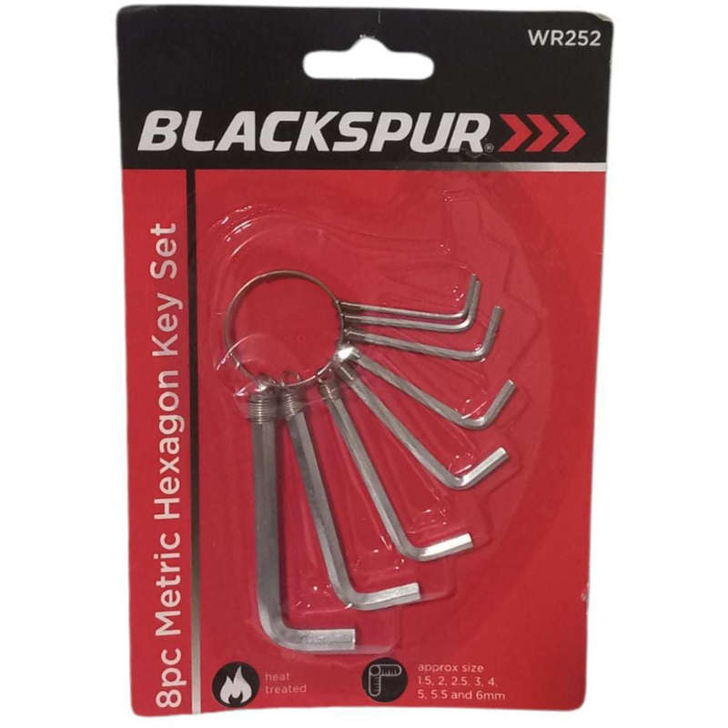 Blackspur 8pc Metric Hexagon Key Set WR252