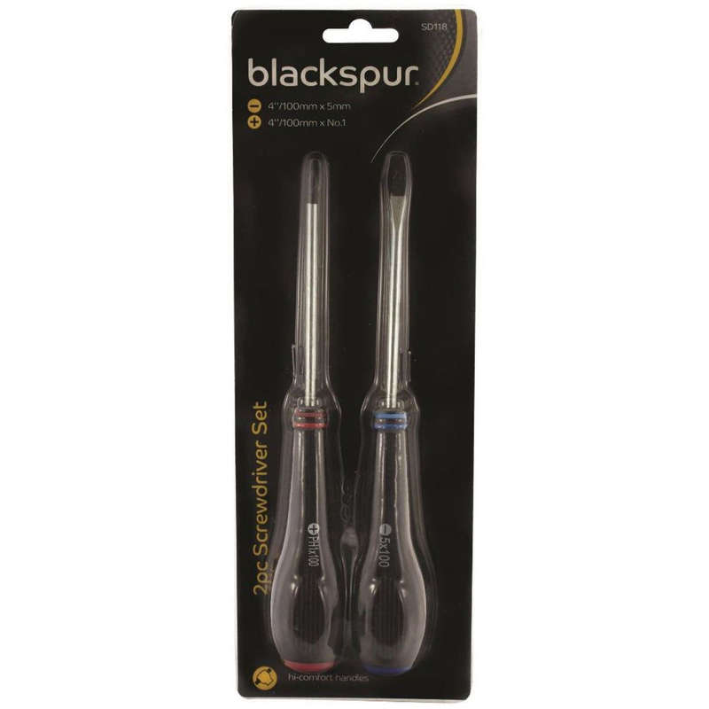 Blackspur 2pc Screwdriver Set SD118